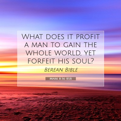 Picture 07 - Mark 8:36 BSB - What does it profit a man to gain the whole - Bible Verse Picture