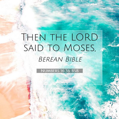 Picture 07 - Numbers 16:36 BSB - Then the LORD said to - Bible Verse Picture