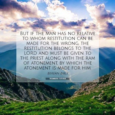 Picture 07 - Numbers 5:8 BSB - But if the man has no relative to whom - Bible Verse Picture