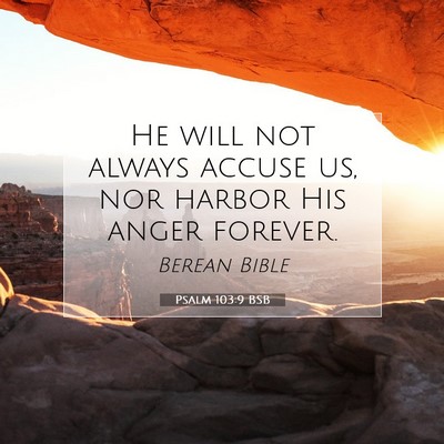 Picture 07 - Psalm 103:9 BSB - He will not always accuse us, nor harbor His - Bible Verse Picture