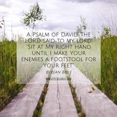 Picture 07 - Psalm 110:1 BSB - A Psalm of David. The LORD said to my Lord: - Bible Verse Picture