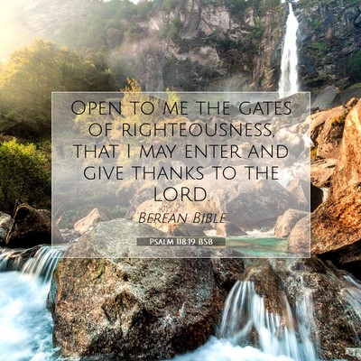 Picture 07 - Psalm 118:19 BSB - Open to me the gates of righteousness, that I may - Bible Verse Picture