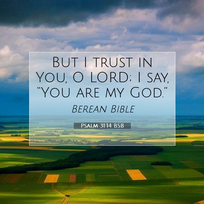 Picture 07 - Psalm 31:14 BSB - But I trust in You, O LORD; I say, “You are my - Bible Verse Picture
