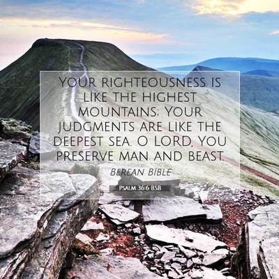 Picture 07 - Psalm 36:6 BSB - Your righteousness is like the highest mountains; - Bible Verse Picture