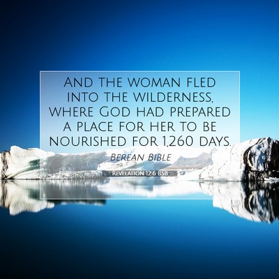 Picture 07 - Revelation 12:6 BSB - And the woman fled into the wilderness, where God - Bible Verse Picture