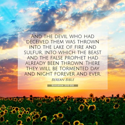 Picture 07 - Revelation 20:10 BSB - And the devil who had deceived them was thrown - Bible Verse Picture