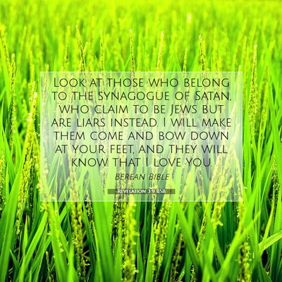 Picture 07 - Revelation 3:9 BSB - Look at those who belong to the synagogue of - Bible Verse Picture