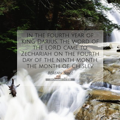 Picture 07 - Zechariah 7:1 BSB - In the fourth year of King Darius, the word of - Bible Verse Picture