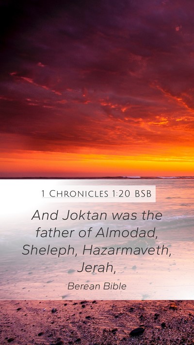 1 Chronicles 1:20 BSB Bible Verse Image