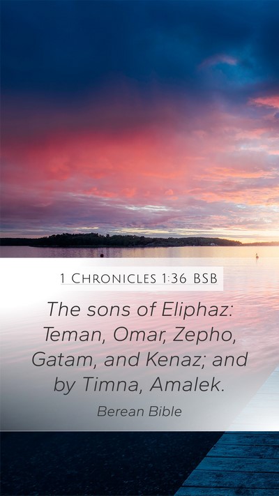 1 Chronicles 1:36 BSB Bible Verse Image