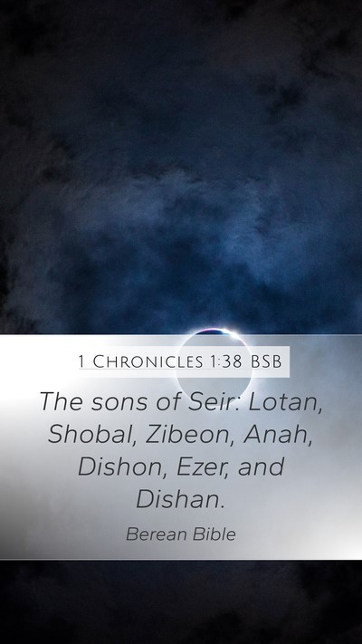 1 Chronicles 1:38 BSB Bible Verse Image