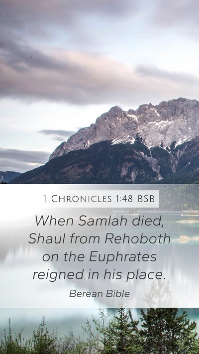 1 Chronicles 1:48 BSB Bible Verse Image