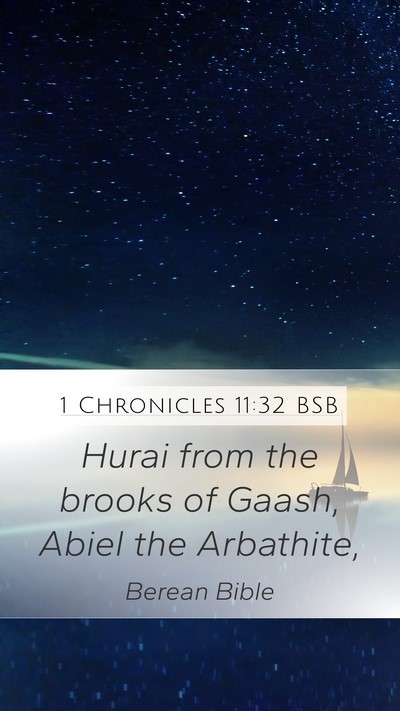 1 Chronicles 11:32 BSB Bible Verse Image
