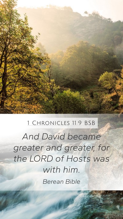 1 Chronicles 11:9 BSB Bible Verse Image