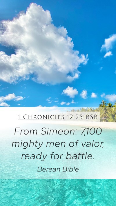 1 Chronicles 12:25 BSB Bible Verse Image
