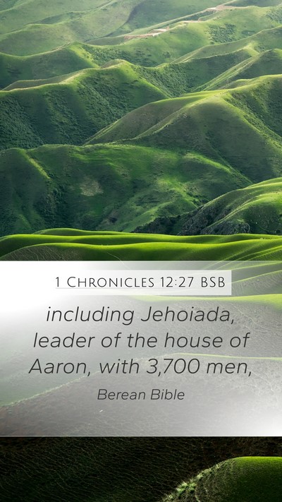 1 Chronicles 12:27 BSB Bible Verse Image
