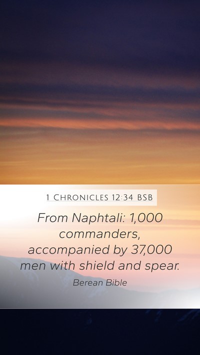 1 Chronicles 12:34 BSB Bible Verse Image