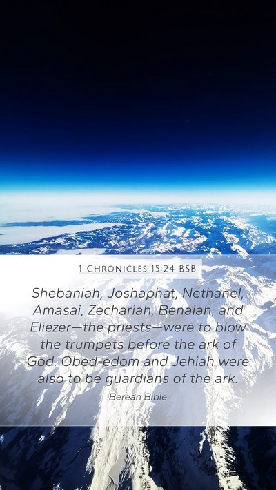 1 Chronicles 15:24 BSB Bible Verse Image