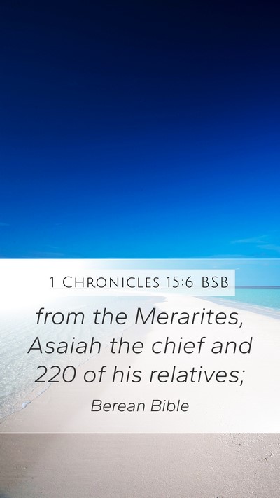 1 Chronicles 15:6 BSB Bible Verse Image