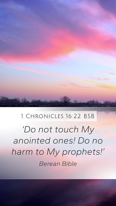 1 Chronicles 16:22 BSB Bible Verse Image