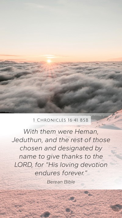 1 Chronicles 16:41 BSB Bible Verse Image