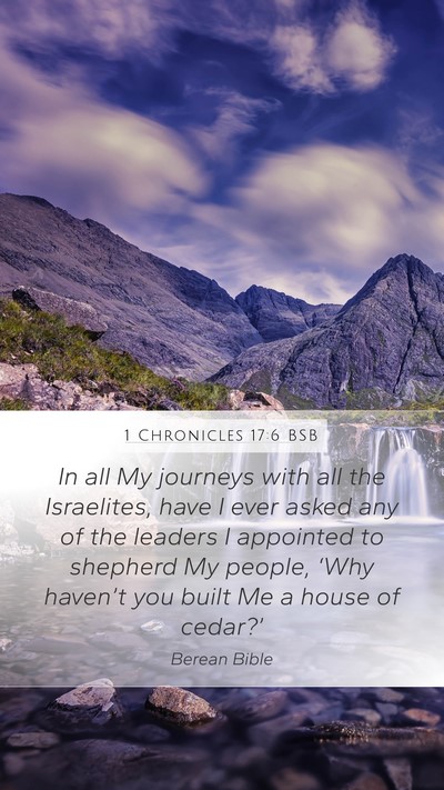 1 Chronicles 17:6 BSB Bible Verse Image