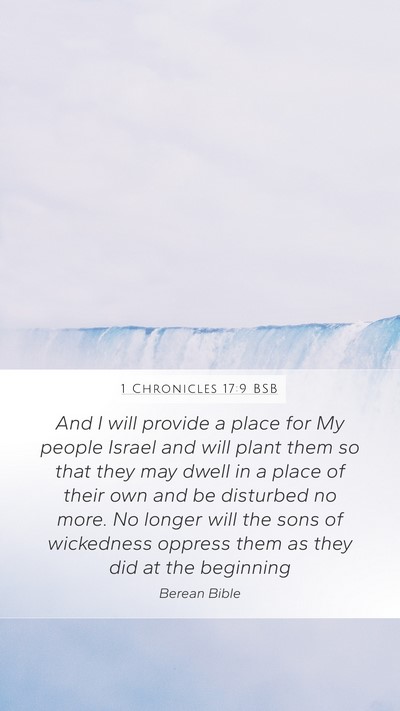1 Chronicles 17:9 BSB Bible Verse Image