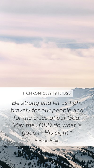 1 Chronicles 19:13 BSB Bible Verse Image