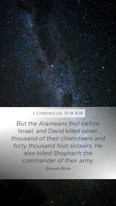 1 Chronicles 19:18 BSB Bible Verse Image