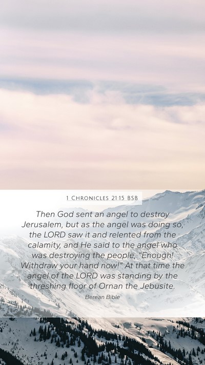 1 Chronicles 21:15 BSB Bible Verse Image