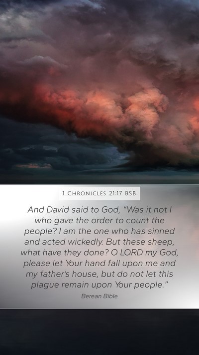 1 Chronicles 21:17 BSB Bible Verse Image