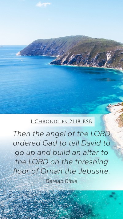 1 Chronicles 21:18 BSB Bible Verse Image
