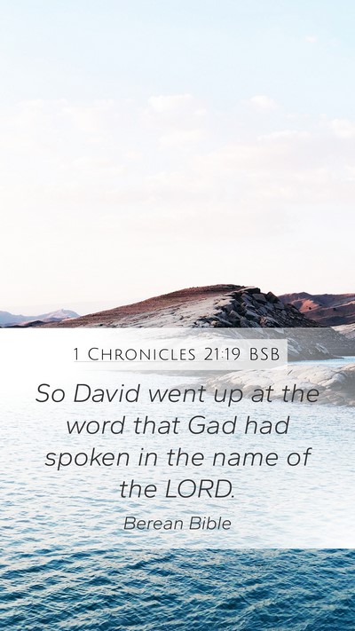1 Chronicles 21:19 BSB Bible Verse Image