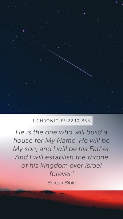 1 Chronicles 22:10 BSB Bible Verse Image