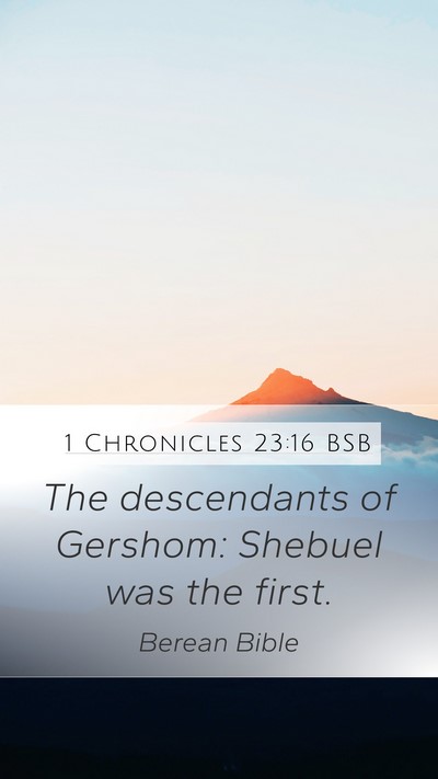 1 Chronicles 23:16 BSB Bible Verse Image