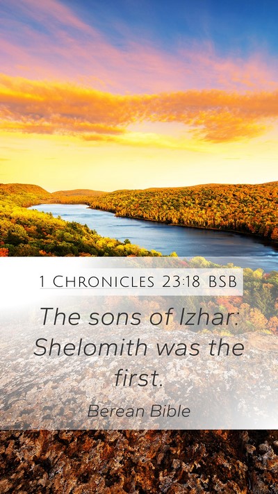 1 Chronicles 23:18 BSB Bible Verse Image