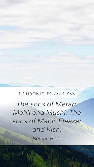 1 Chronicles 23:21 BSB Bible Verse Image