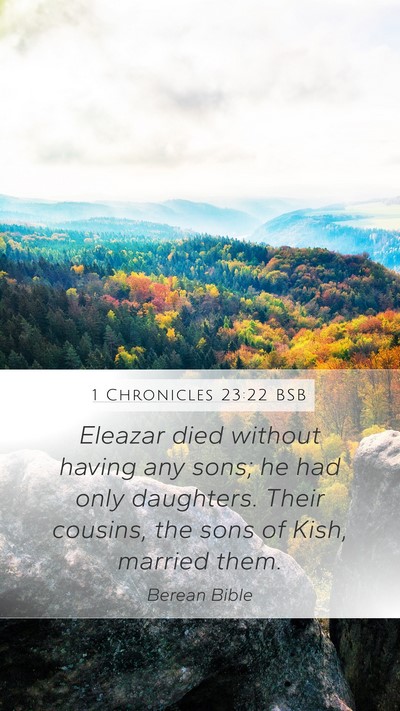 1 Chronicles 23:22 BSB Bible Verse Image