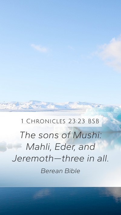 1 Chronicles 23:23 BSB Bible Verse Image