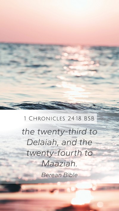 1 Chronicles 24:18 BSB Bible Verse Image