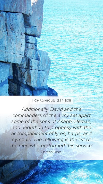 1 Chronicles 25:1 BSB Bible Verse Image