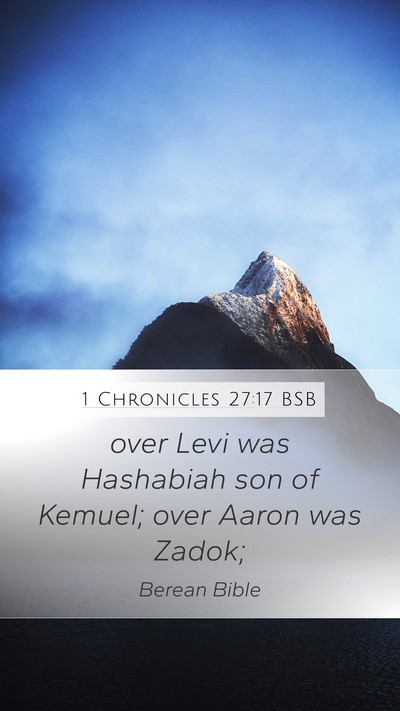 1 Chronicles 27:17 BSB Bible Verse Image
