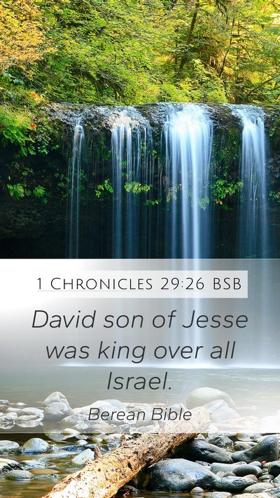 1 Chronicles 29:26 BSB Bible Verse Image