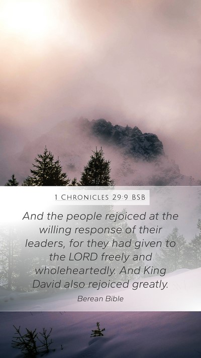 1 Chronicles 29:9 BSB Bible Verse Image