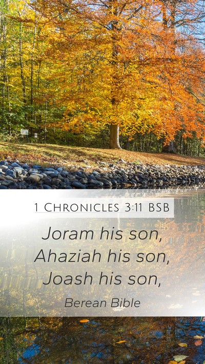 1 Chronicles 3:11 BSB Bible Verse Image