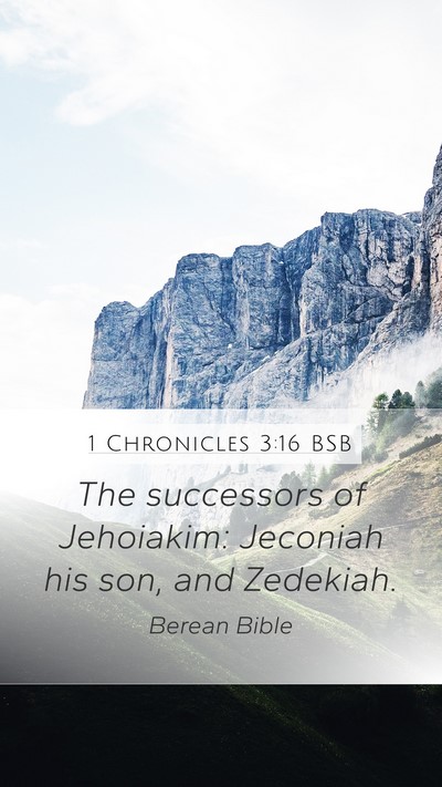 1 Chronicles 3:16 BSB Bible Verse Image
