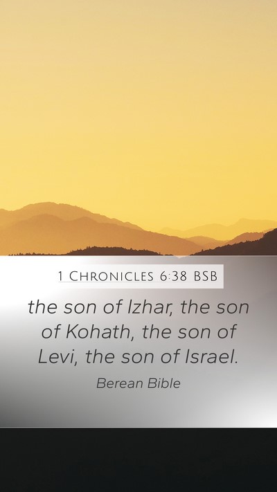 1 Chronicles 6:38 BSB Bible Verse Image