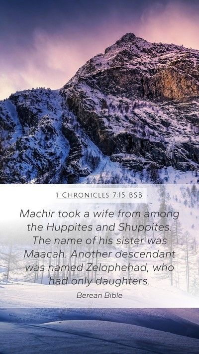 1 Chronicles 7:15 BSB Bible Verse Image
