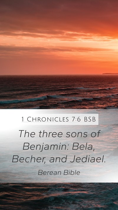 1 Chronicles 7:6 BSB Bible Verse Image