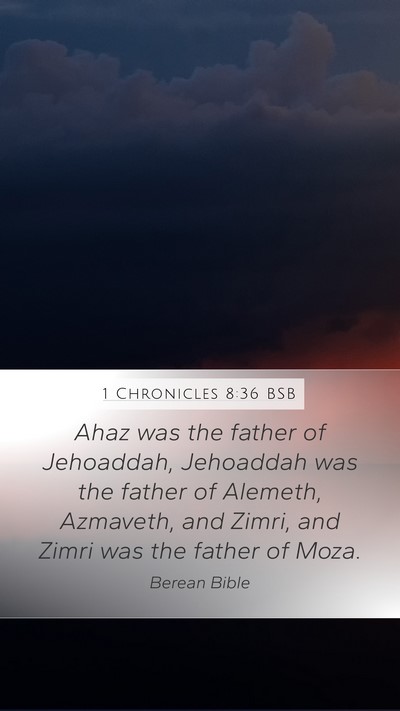 1 Chronicles 8:36 BSB Bible Verse Image